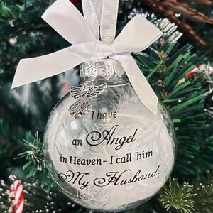 COPY - NWT HUSBAND REMEMBRANCE ORNAMENT